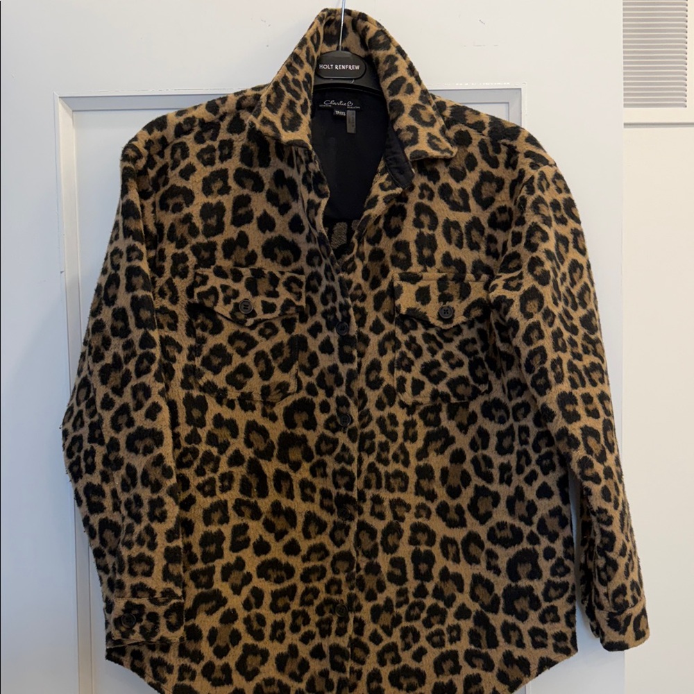 Charlie BAnimal Print Shirt Jacket